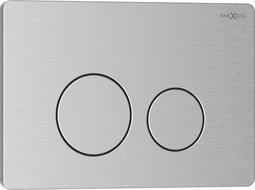 Mexen Tex 06 bouton de chasse en acier inoxydable, inox - 6106-10