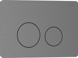 Mexen Tex 06 bouton de chasse en acier inoxydable, gun gray brossé - 6106-12