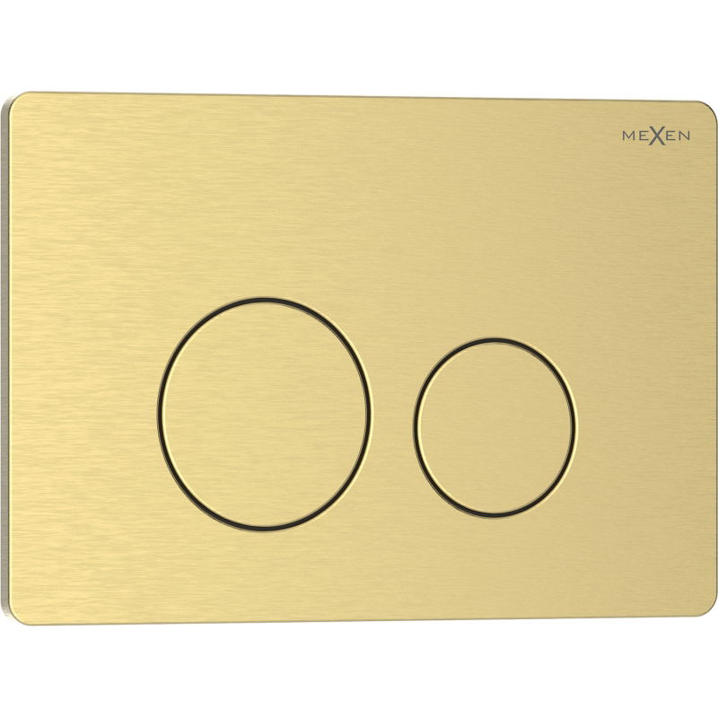 Bouton de chasse Mexen Tex 06 acier inoxydable, or brossé - 6106-11