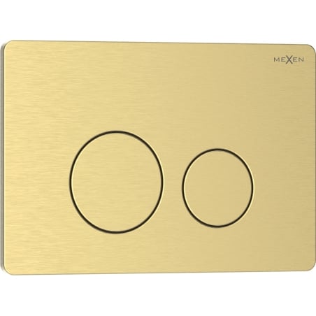 Mexen Tex 06 bouton de chasse d'eau en acier inoxydable, or brossé - 6106-11
