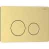 Mexen Tex 06 bouton de chasse d'eau en acier inoxydable, or brossé - 6106-11