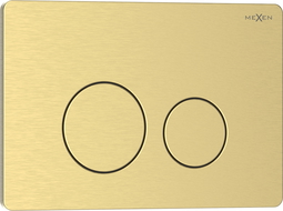 Mexen Tex 06 bouton de chasse d'eau en acier inoxydable, or brossé - 6106-11