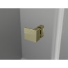 Mexen Lunar L porte de douche pivotante droite 125 cm, transparente, dorée - 834L-125-000-50-00-P