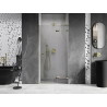 Mexen Lunar L porte de douche pivotante droite 125 cm, transparente, dorée - 834L-125-000-50-00-P