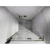 Mexen Lunar L porte de douche pivotante droite 125 cm, transparente, dorée - 834L-125-000-50-00-P