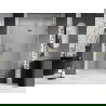 Mexen Lunar L porte de douche battante droite 135 cm, transparentes, dorées - 834L-135-000-50-00-P