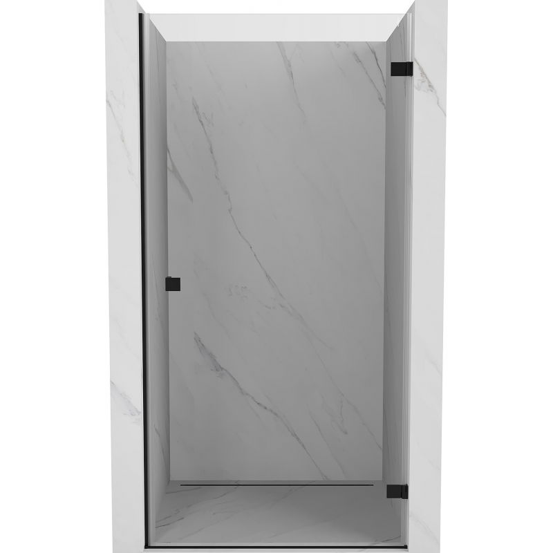 Mexen Lunar-B porte de douche pivotantes droite 85 cm, transparentes, noires - 832-085-000-70-00-P