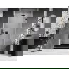 Mexen Lunar-B porte de douche pivotante droite 100 cm, transparent, noir - 832-100-000-70-00-P