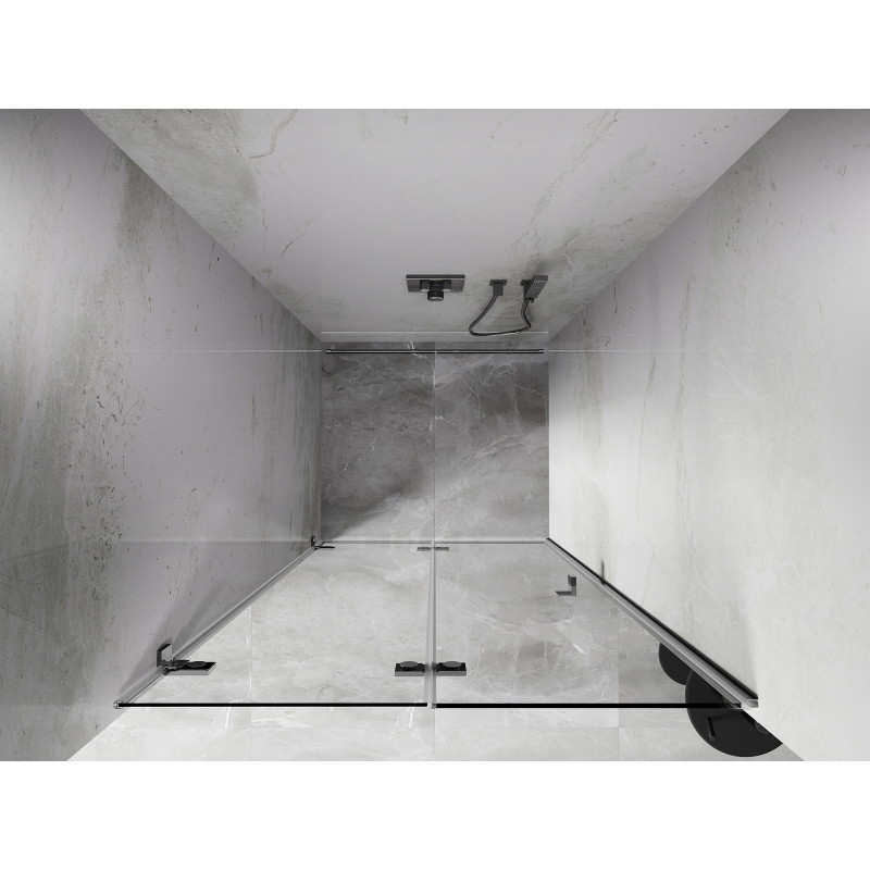 Mexen Lunar-F porte de douche pliantes gauche 80 cm, transparent, chrome - 836-080-000-01-00-L