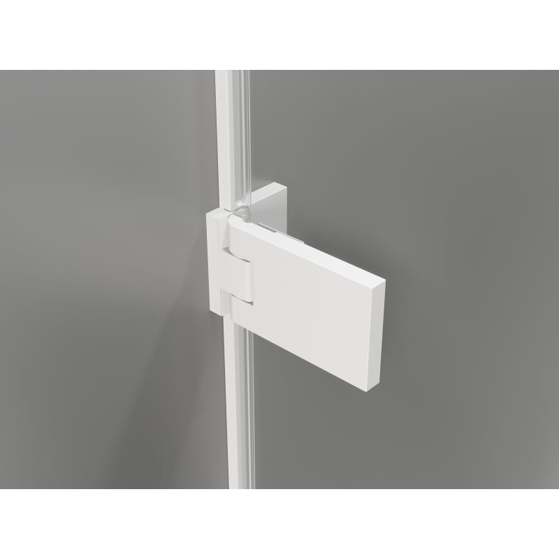 Mexen Lunar-F porte de douche pliante gauche 65 cm, transparent, blanc - 836-065-000-20-00-L