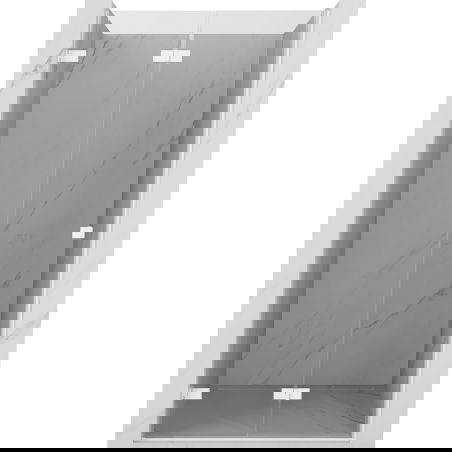 Mexen Lunar-F porte de douche pliante gauche 85 cm, transparent, blanc - 836-085-000-20-00-L