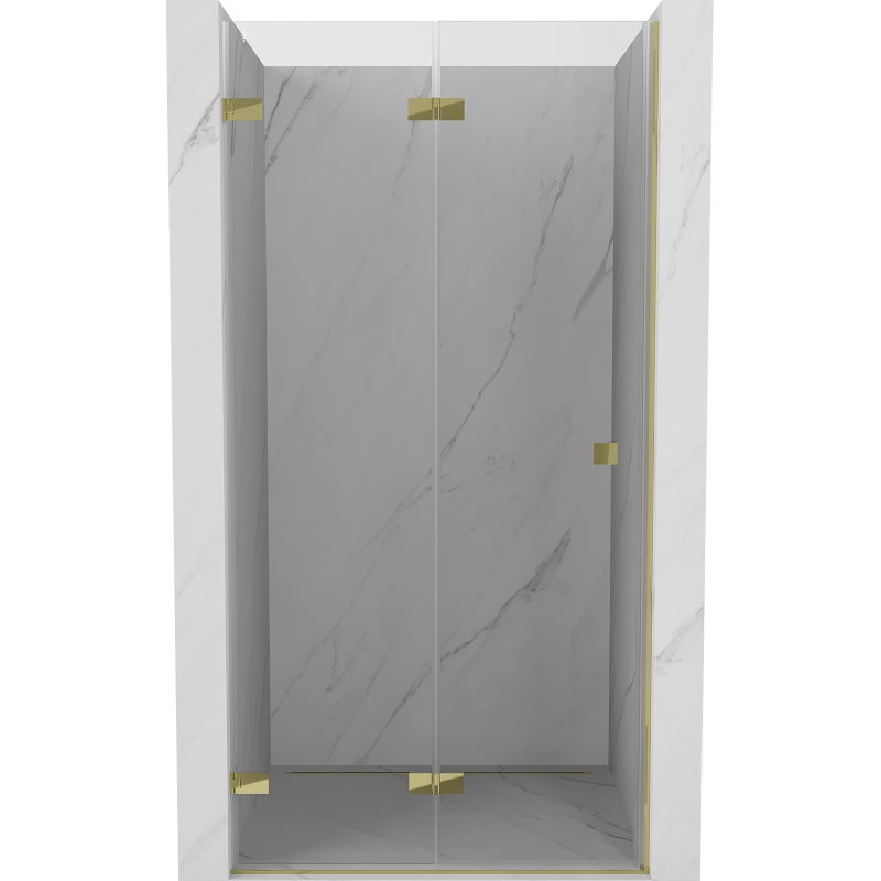 Mexen Lunar-F porte de douche pliante gauche 85 cm, transparent, doré - 836-085-000-50-00-L