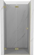 Mexen Lunar-F porte de douche pliante gauche 60 cm, transparent, or brossé - 836-060-000-55-00-L