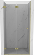 Mexen Lunar-F porte de douche pliante gauche 65 cm, transparent, or brossé - 836-065-000-55-00-L