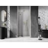 Mexen Lunar-F porte de douche pliante gauche 75 cm, transparent, or brossé - 836-075-000-55-00-L