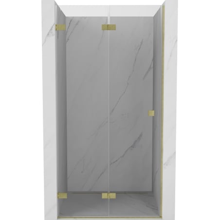 Mexen Lunar-F porte de douche pliante gauche 95 cm, transparent, or brossé - 836-095-000-55-00-L