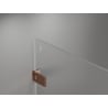 Mexen Lunar-F porte de douche pliable gauche 75 cm, transparent, or rose - 836-075-000-60-00-L