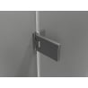 Mexen Lunar-F porte de douche pliable gauche 75 cm, transparent, gris canon brossé - 836-075-000-66-00-L