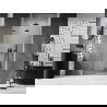 Mexen Lunar-F porte de douche pliante gauche 80 cm, transparent, gris pistolet brossé - 836-080-000-66-00-L