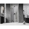 Mexen Lunar-F porte de douche pliante gauche 85 cm, transparent, gris canon brossé - 836-085-000-66-00-L
