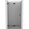 Mexen Lunar-F porte de douche pliantes gauche 65 cm, transparentes, noires - 836-065-000-70-00-L