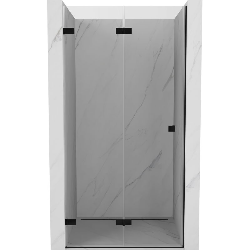 Mexen Lunar-F porte de douche pliante gauche 100 cm, transparent, noir - 836-100-000-70-00-L