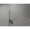 Mexen Lunar-F porte de douche pliable gauche 60 cm, transparent, métal canon - 836-060-000-95-00-L