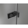 Mexen Lunar-F porte de douche pliante gauche 65 cm, transparent, métal gun - 836-065-000-95-00-L