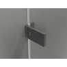 Mexen Lunar-F porte de douche pliante gauche 65 cm, transparent, métal gun - 836-065-000-95-00-L