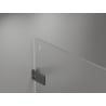 Mexen Lunar-F porte de douche pliante gauche 65 cm, transparent, métal gun - 836-065-000-95-00-L