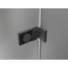 Mexen Lunar-F porte de douche pliante gauche 65 cm, transparent, métal gun - 836-065-000-95-00-L