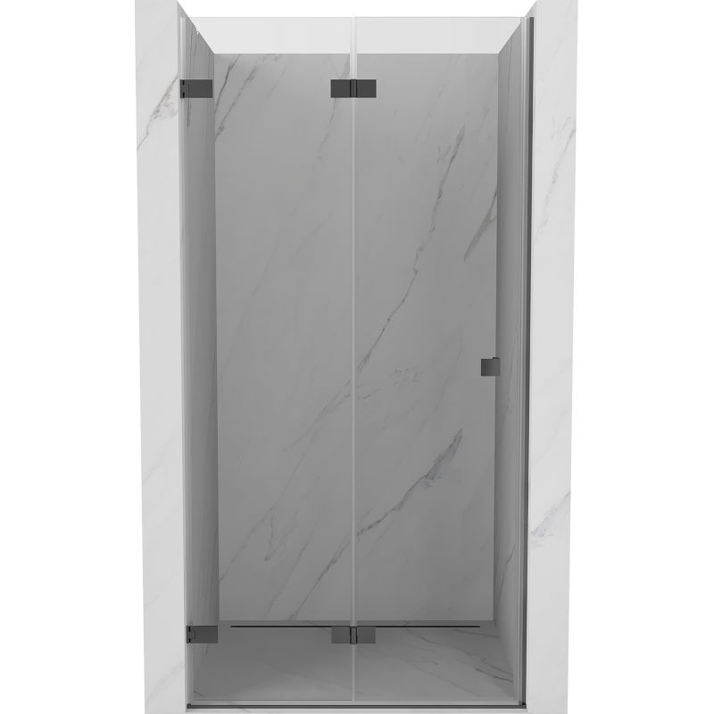 Mexen Lunar-F porte de douche pliable gauche 75 cm, transparent, gun metal - 836-075-000-95-00-L