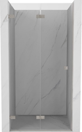 Mexen Lunar-F porte de douche pliable gauche 60 cm, transparent, nickel brossé - 836-060-000-97-00-L