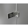 Mexen Lunar-F porte de douche pliante gauche 65 cm, transparent, nickel brossé - 836-065-000-97-00-L