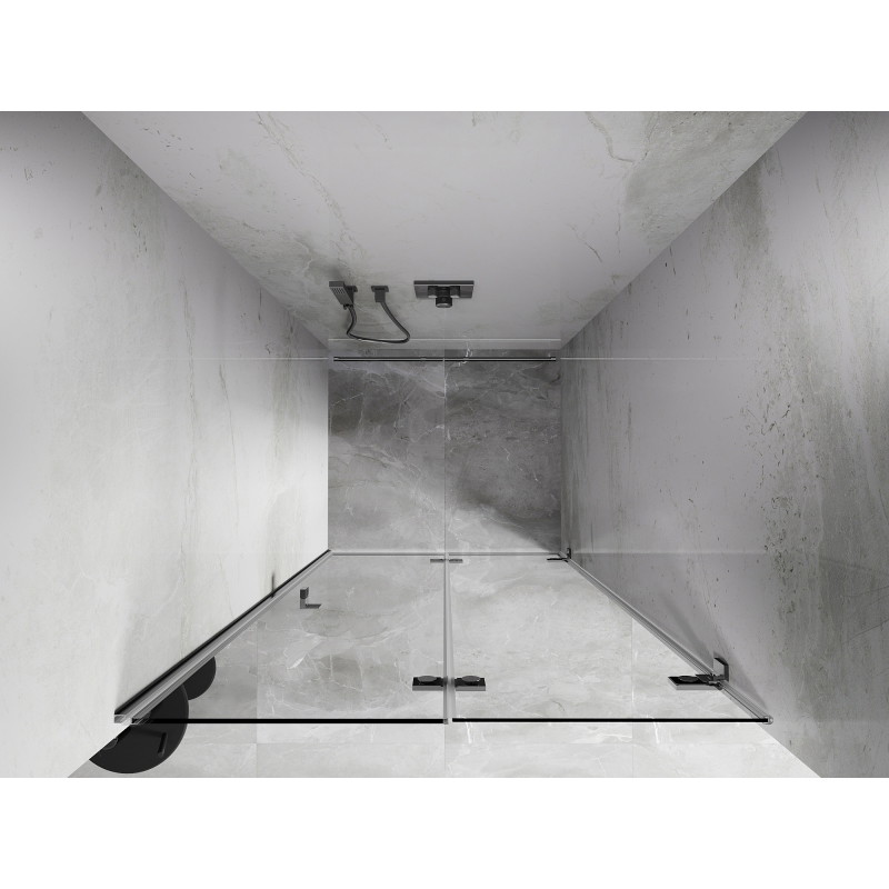Mexen Lunar-F porte de douche pliantes à droite 80 cm, transparent, chrome - 836-080-000-01-00-P