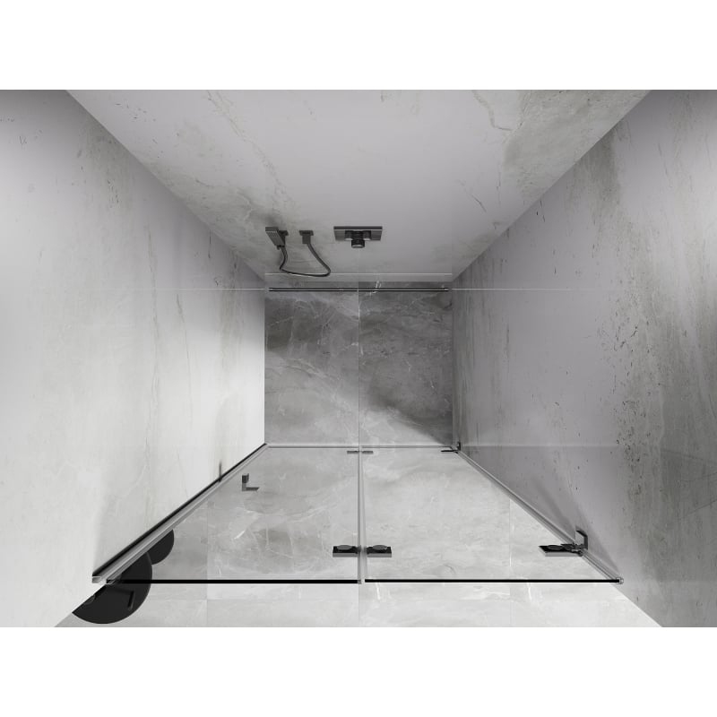 Mexen Lunar-F porte de douche pliante droite 85 cm, transparent, chrome - 836-085-000-01-00-P