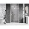 Mexen Lunar-F porte de douche pliable droite 70 cm, transparent, blanc - 836-070-000-20-00-P