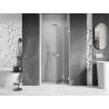 Mexen Lunar-F porte de douche pliable droite 70 cm, transparent, blanc - 836-070-000-20-00-P