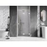 Mexen Lunar-F porte de douche pliable droite 70 cm, transparent, blanc - 836-070-000-20-00-P