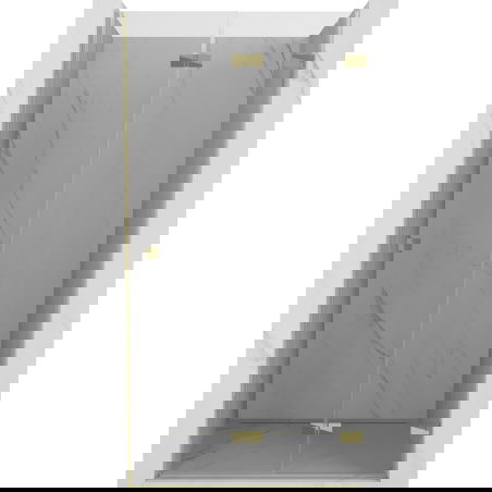 Mexen Lunar-F porte de douche pliantes à droite 90 cm, transparentes, dorées - 836-090-000-50-00-P