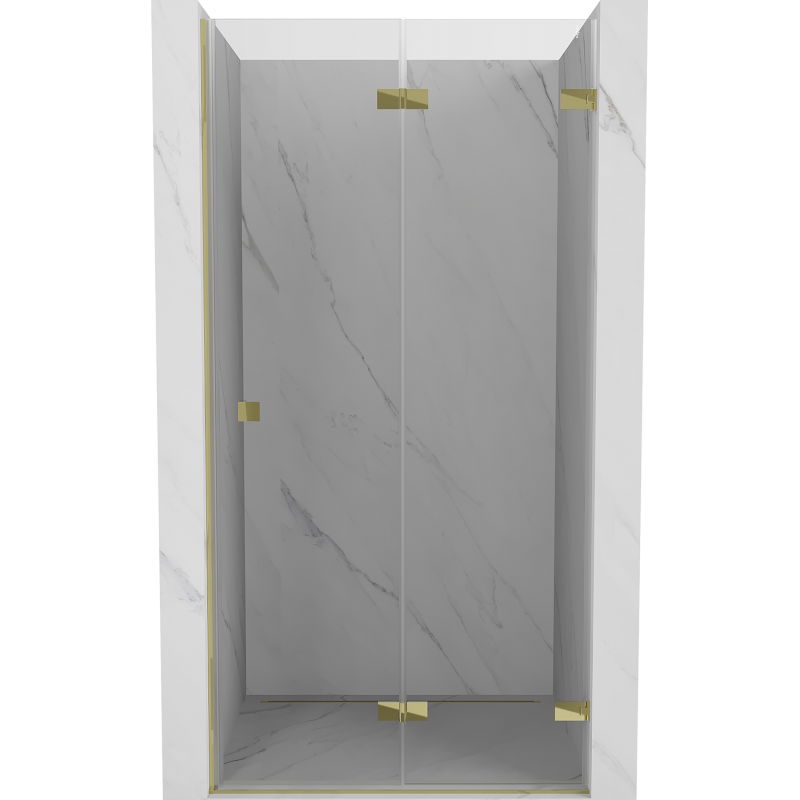 Mexen Lunar-F porte de douche pliable droite 95 cm, transparent, doré - 836-095-000-50-00-P