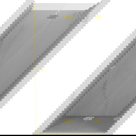 Mexen Lunar-F porte de douche pliantes droites 90 cm, transparent, or brossé - 836-090-000-55-00-P