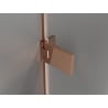 Mexen Lunar-F portes de douche pliantes droite 75 cm, transparent, or rose - 836-075-000-60-00-P