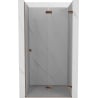 Mexen Lunar-F portes de douche pliantes droite 75 cm, transparent, or rose - 836-075-000-60-00-P