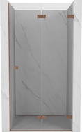 Mexen Lunar-F portes de douche pliantes droite 60 cm, transparent, cuivre brossé - 836-060-000-65-00-P
