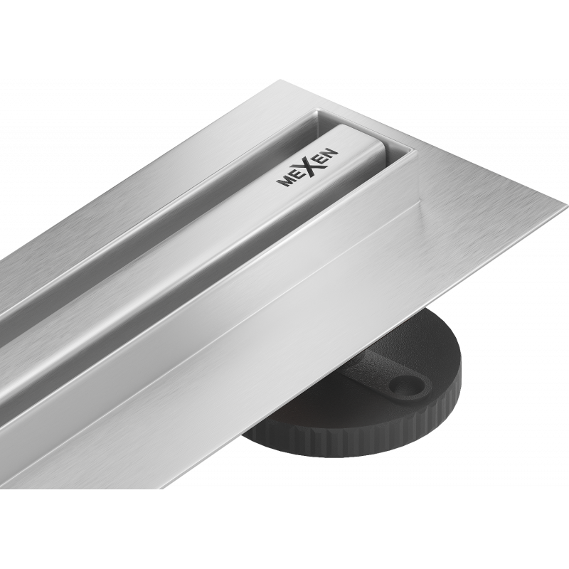 Mexen Flat 360° Slim caniveau linéaire rotatif 180 cm, inox - 1041180