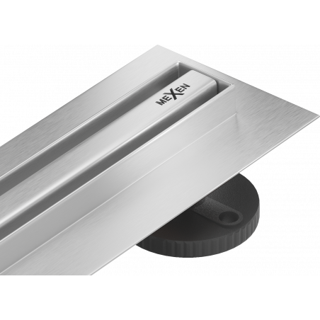 Mexen Flat 360° Slim caniveau linéaire rotatif 180 cm, inox - 1041180