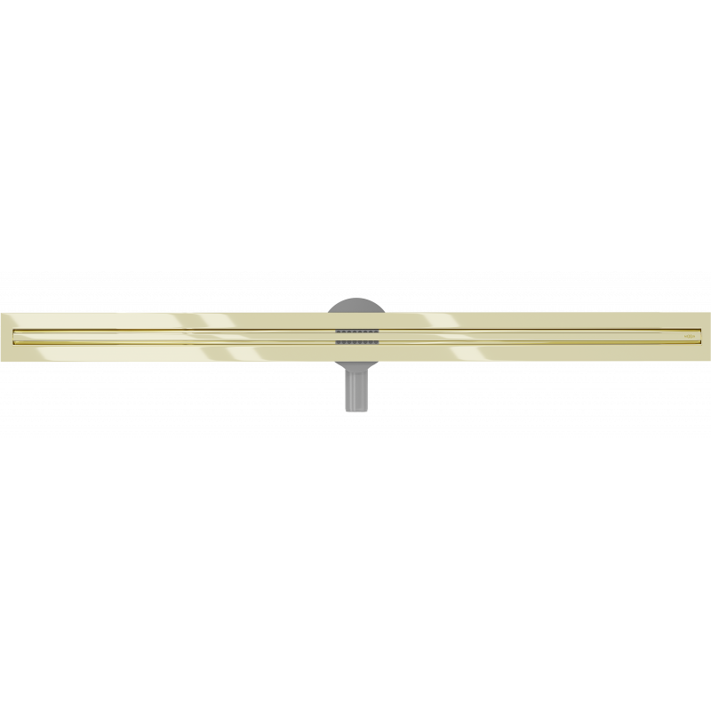 Mexen Flat 360° Slim caniveau linéaire pivotant 130 cm, doré - 1541130