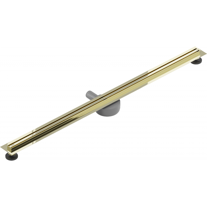 Mexen Flat 360° Slim drain linéaire pivotant 140 cm, doré - 1541140