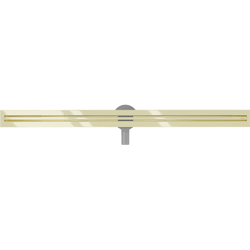 Mexen Flat 360° Slim caniveau de douche rotatif de 140 cm, doré - 1541140